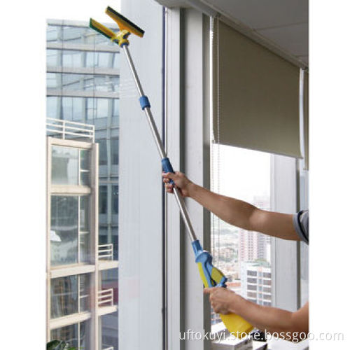Telescopic window wiper, 181cm handle,20cm width